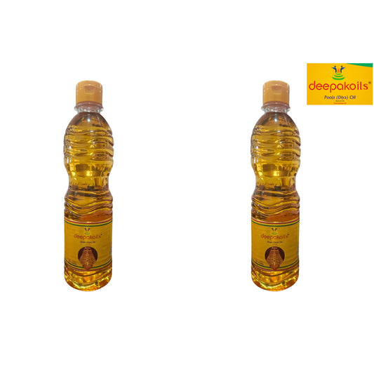 Deepakoils Pooja (Diya) Panchadeepa Oil 450mlx2pcs (900ml)